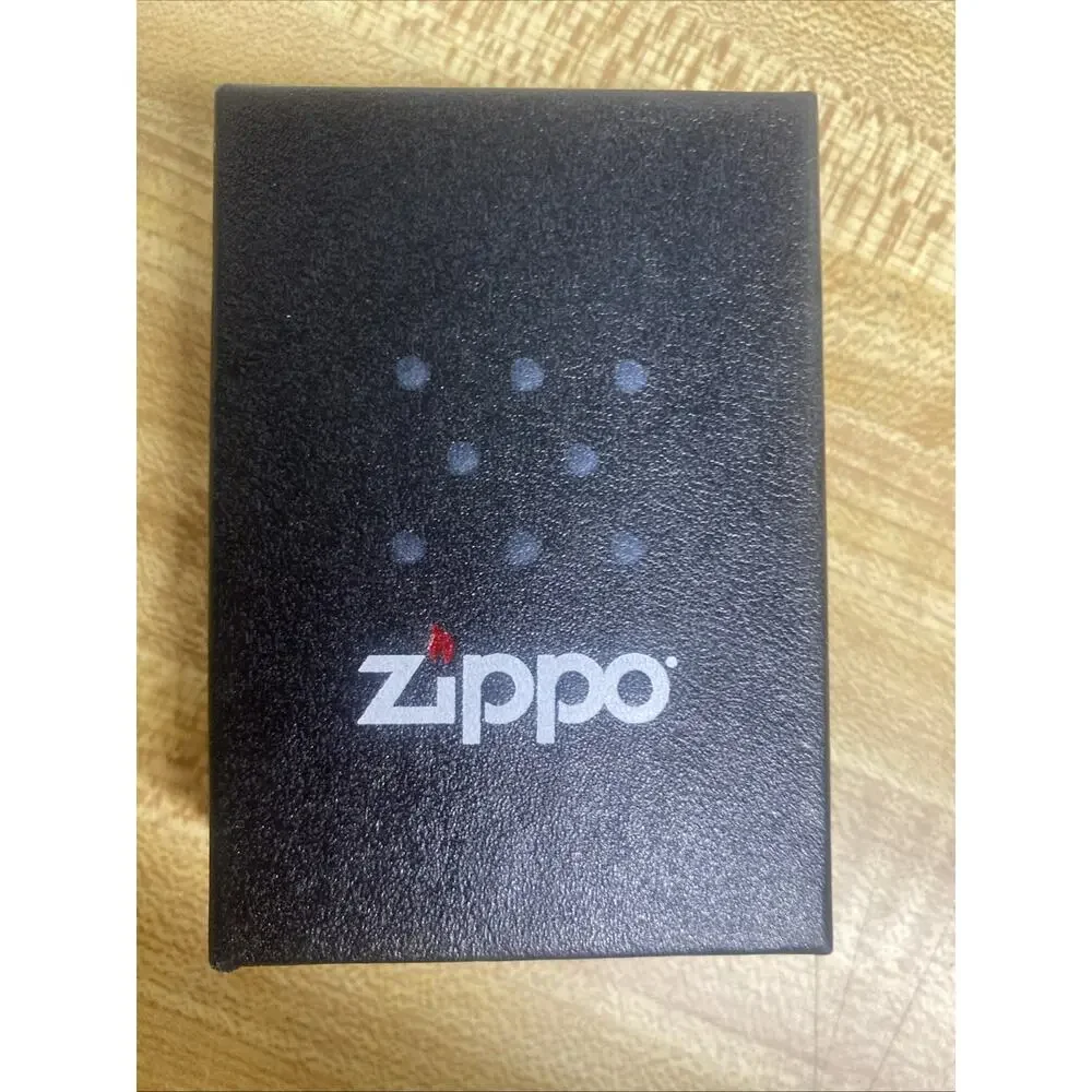 New In Box Zippo Lighter Beer (Bear With Deer Antlers) Orange & Black